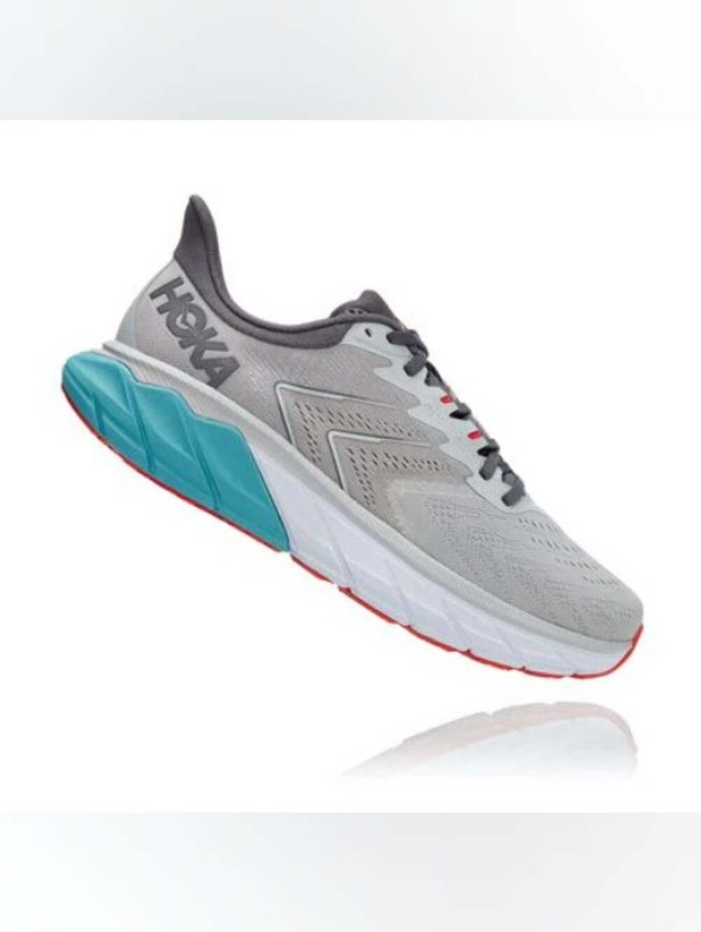 Hoka Men's Gray/Teal Running Shoes